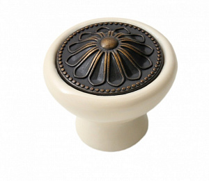 Мебельная ручка CERAMICA RC107AB.4/W