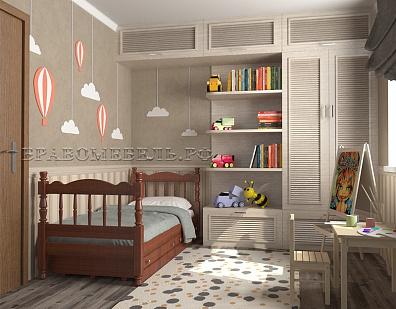 Кровать "Аленка" орех