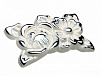 Мебельная ручка LACE RC088CP/W.4
