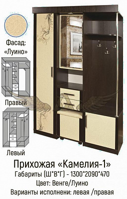 Прихожая Камелия 1,2